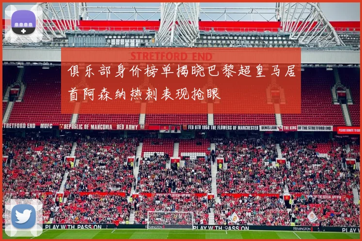 俱乐部身价榜单揭晓巴黎超皇马居首阿森纳热刺表现抢眼